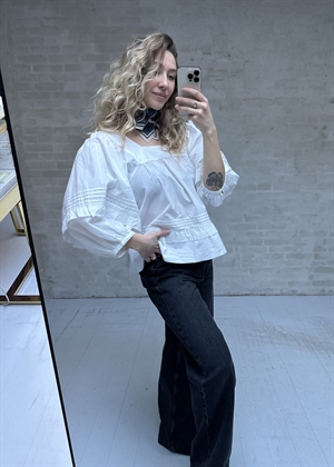 Alice bluse Optic White Skall Studio 